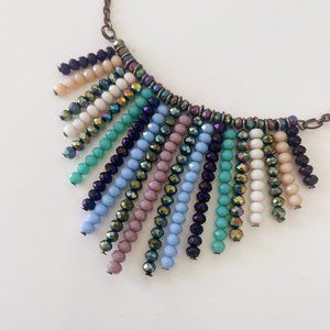 Beaded statement necklace